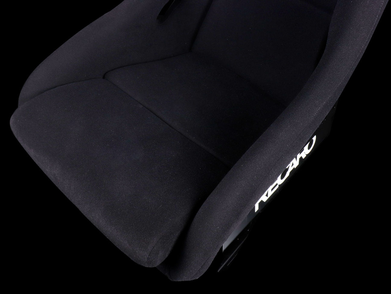 Recaro Pole Position - Velour Black Bolster / Velour Black Insert / White Logo