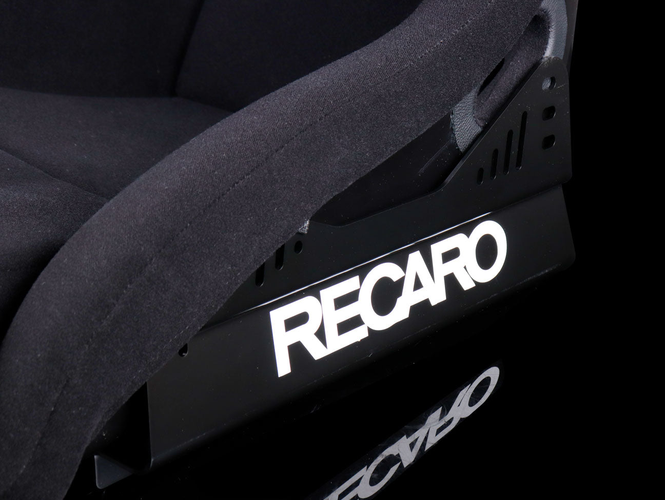 Recaro Pole Position - Velour Black Bolster / Velour Black Insert / White Logo