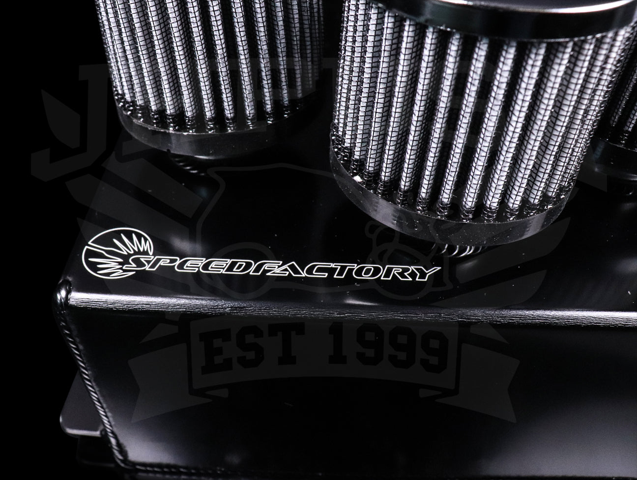 SpeedFactory 3 Filter Aluminum Catch Can - Black