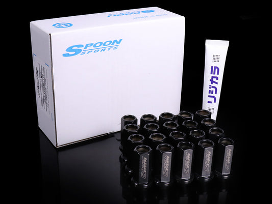 Spoon Sports Black Lug Nut Set - M12x1.50