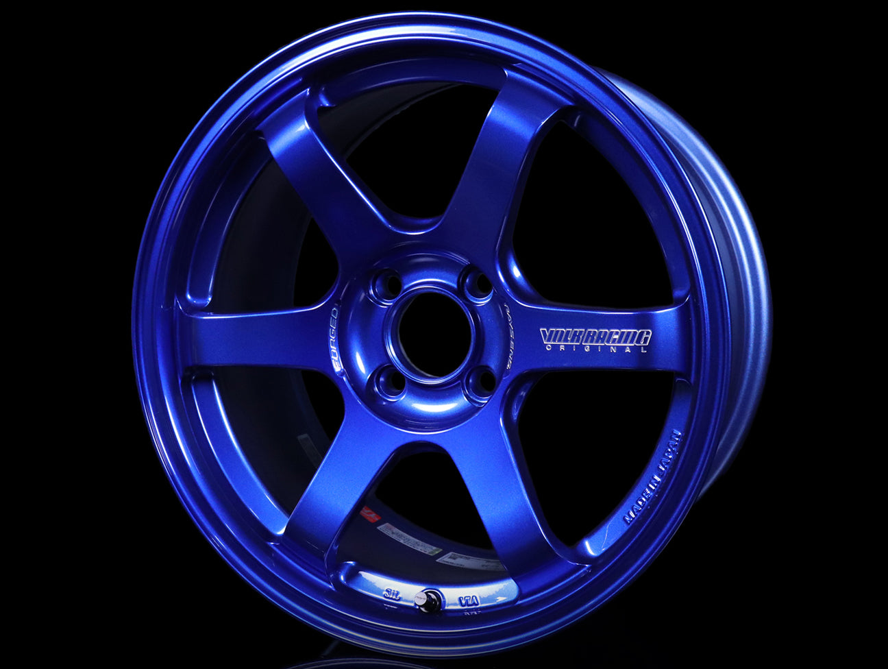 Volk Racing TE37 Sonic Wheels - Hyper Blue 16x8 / 4x100 / +35