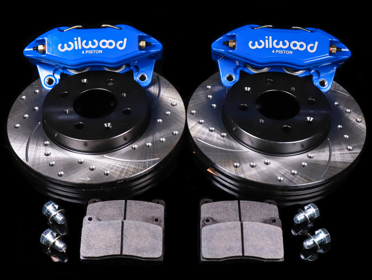 Wilwood DPHA Front Caliper & Rotor Brake Kit - Competition Blue