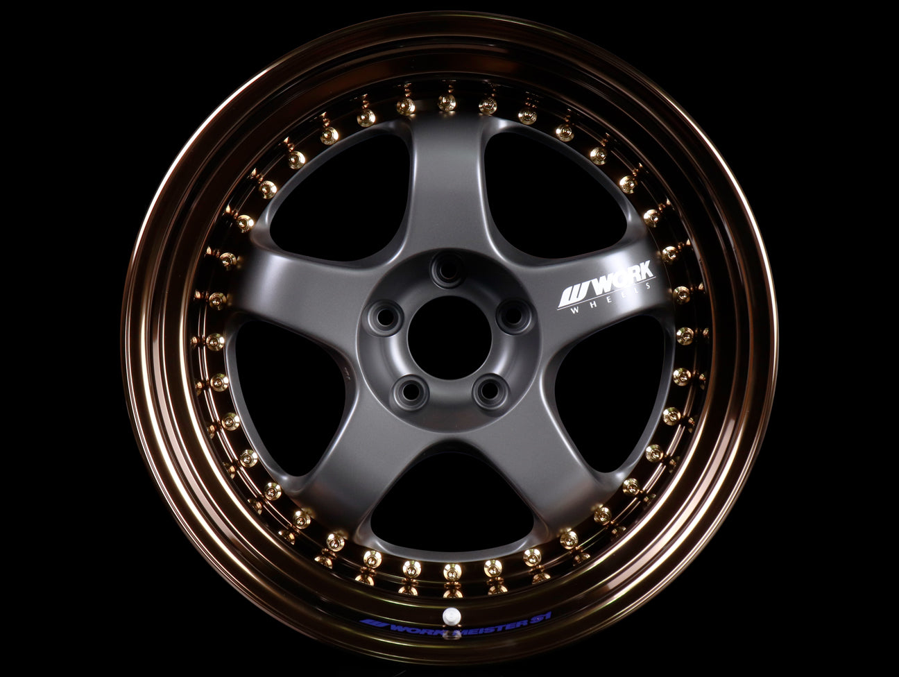 Work Meister S1 3-piece - Matte Gunmetal / Bronze - 18" / 5x114.3