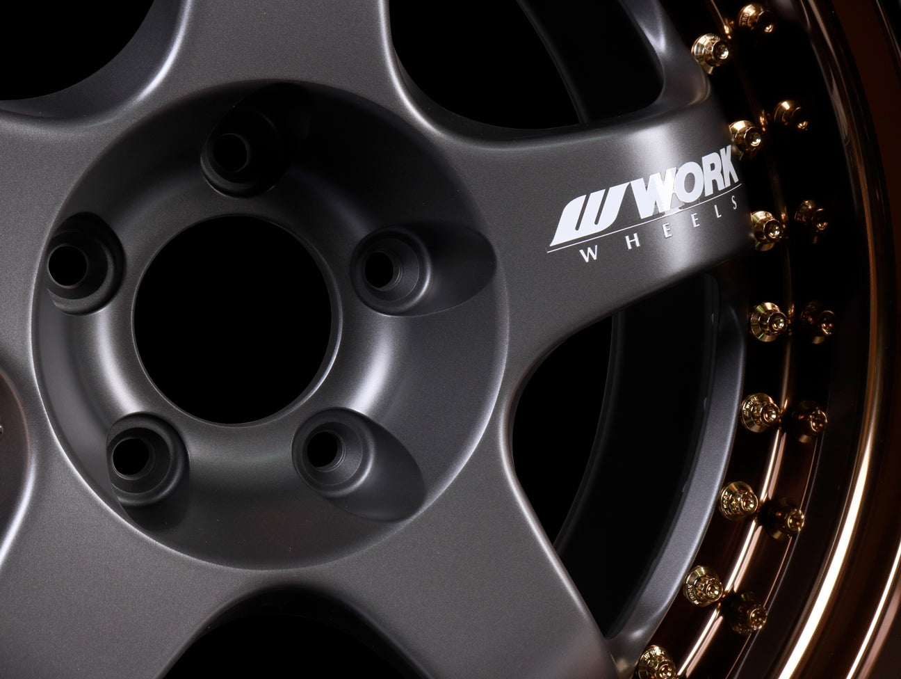 Work Meister S1 3-piece - Matte Gunmetal / Bronze - 18" / 5x114.3