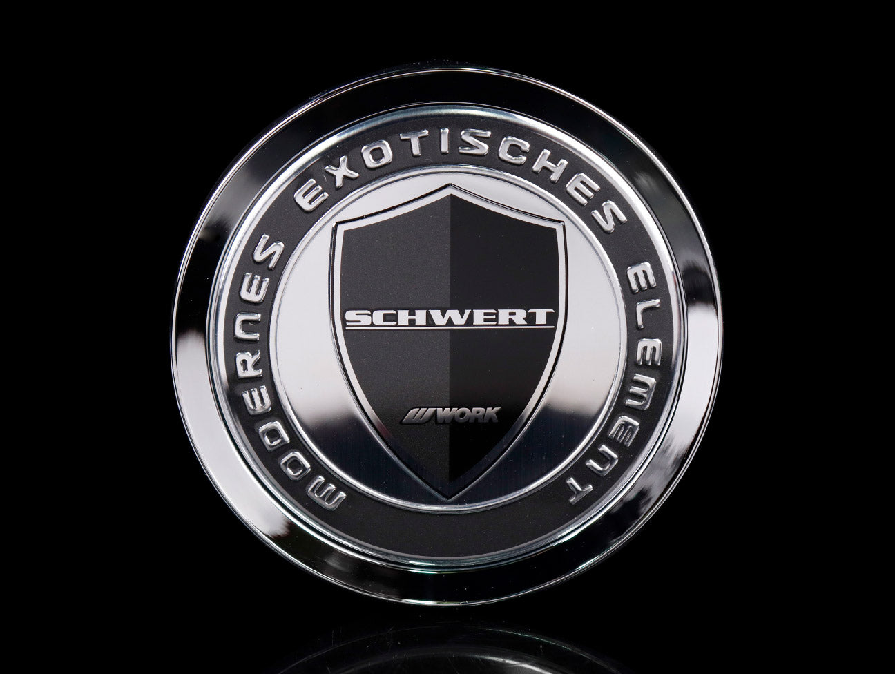 WORK Schwert Center Cap - Black / Silver
