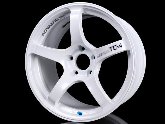 Advan Racing TC4 Wheels - White / 18x9.5 / 5x114.3 / +35