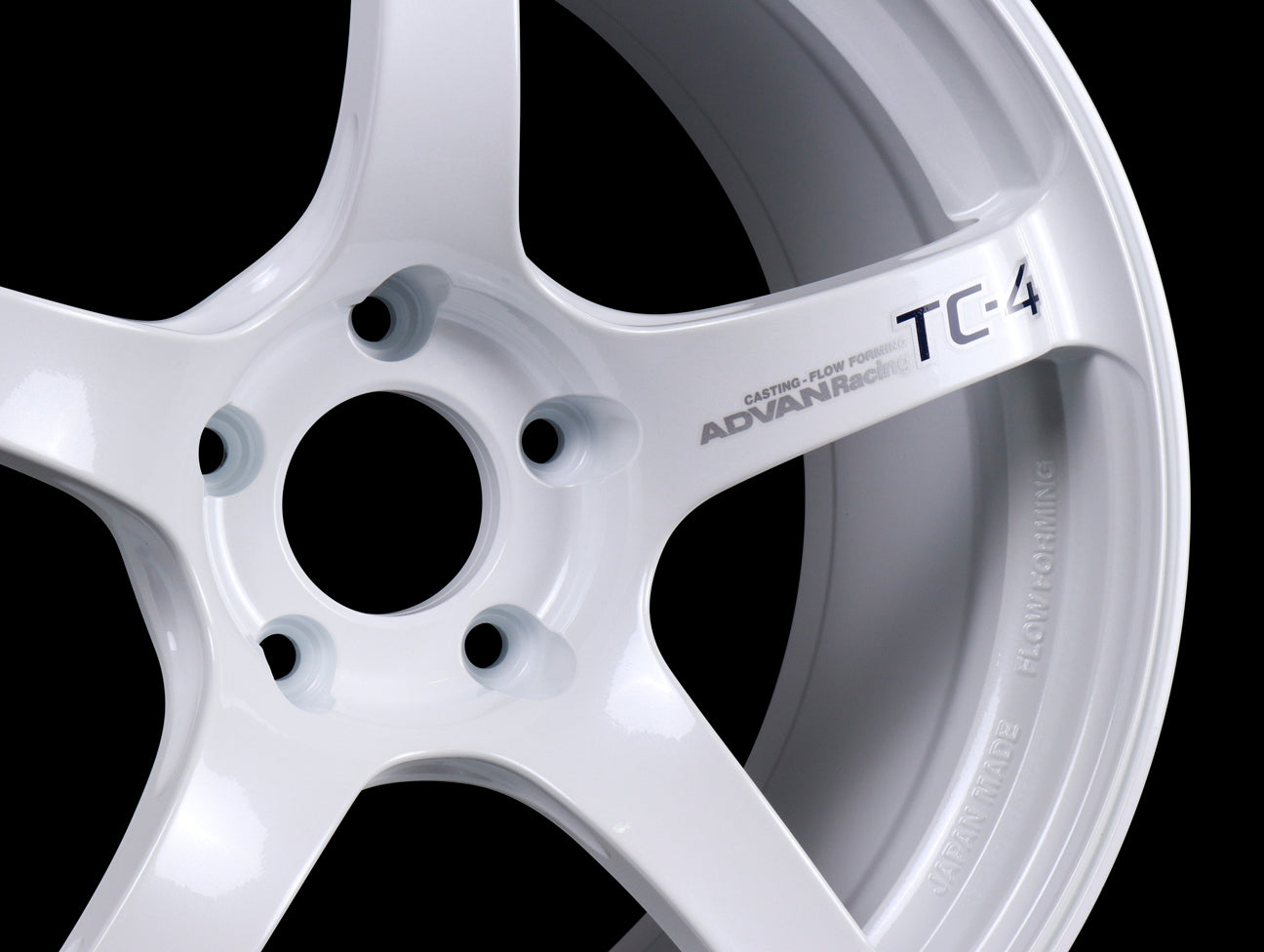 Advan Racing TC4 Wheels - White / 18x9.5 / 5x114.3 / +35