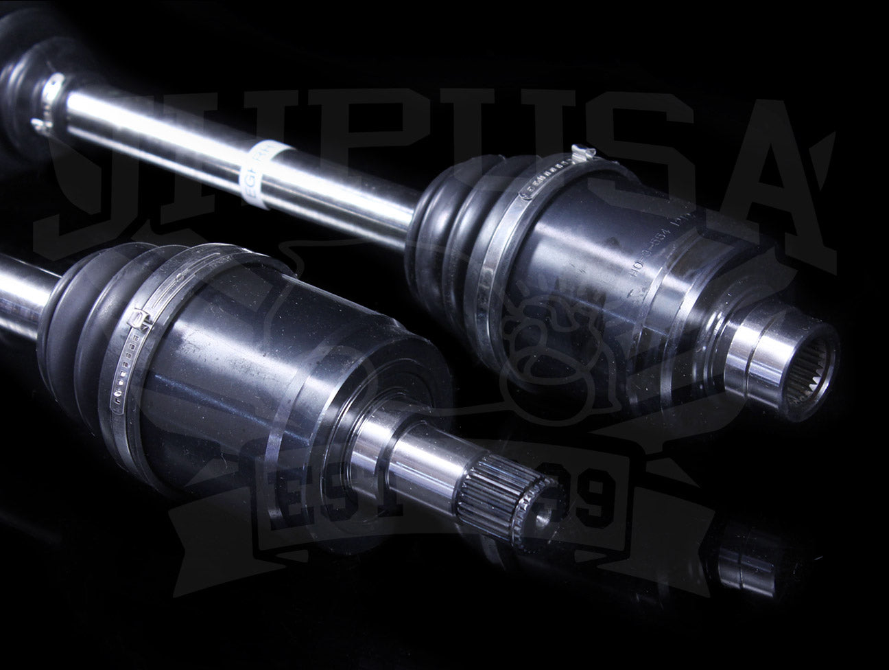 Hasport Chromoly Axles - 88-91 Civic/CRX w/B-series SK7 Manual Intermediate Shaft