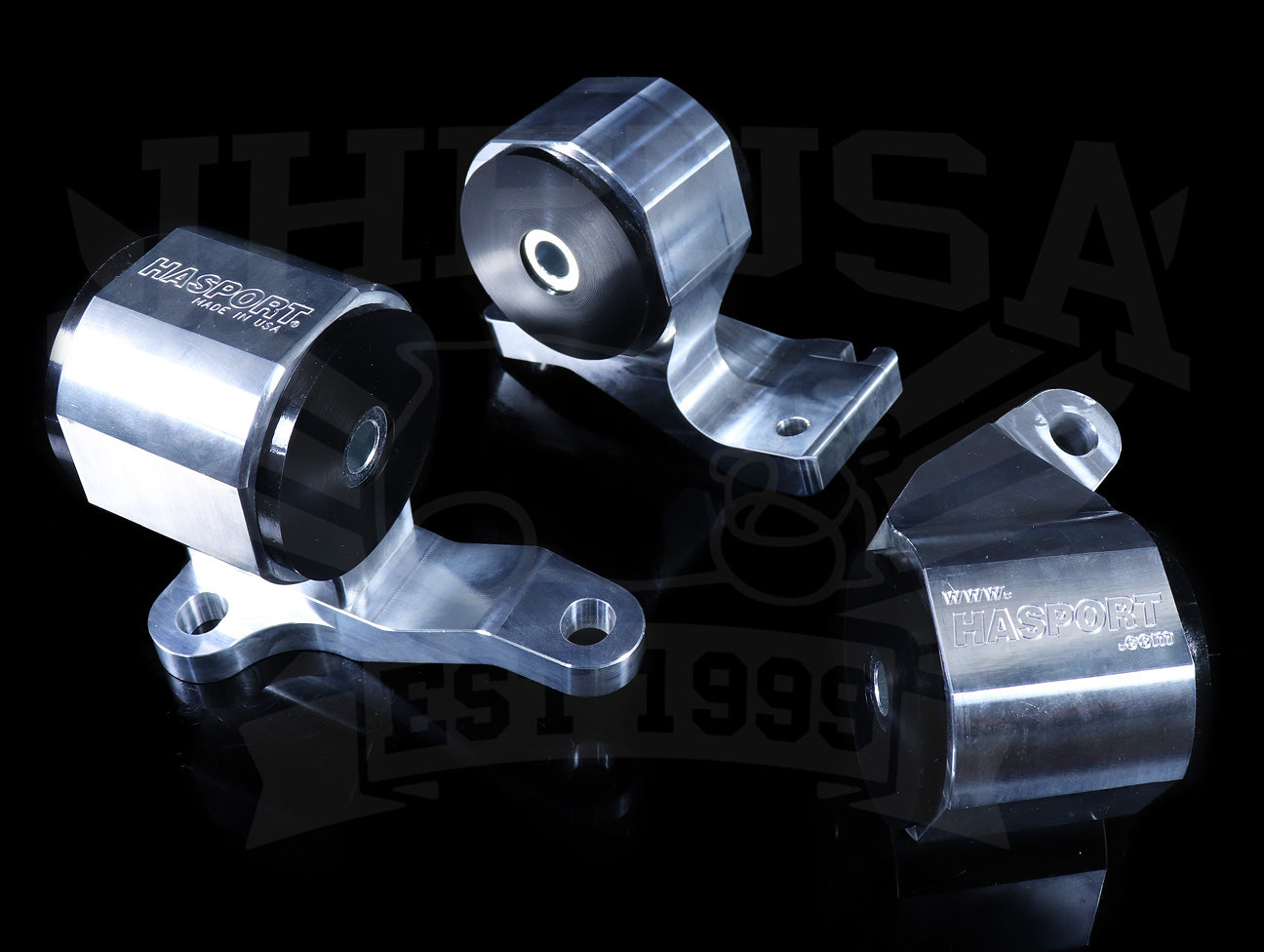 Hasport Billet Replacement Mounts - 88-91 Civic / CRX SiR (EF8/EF9)