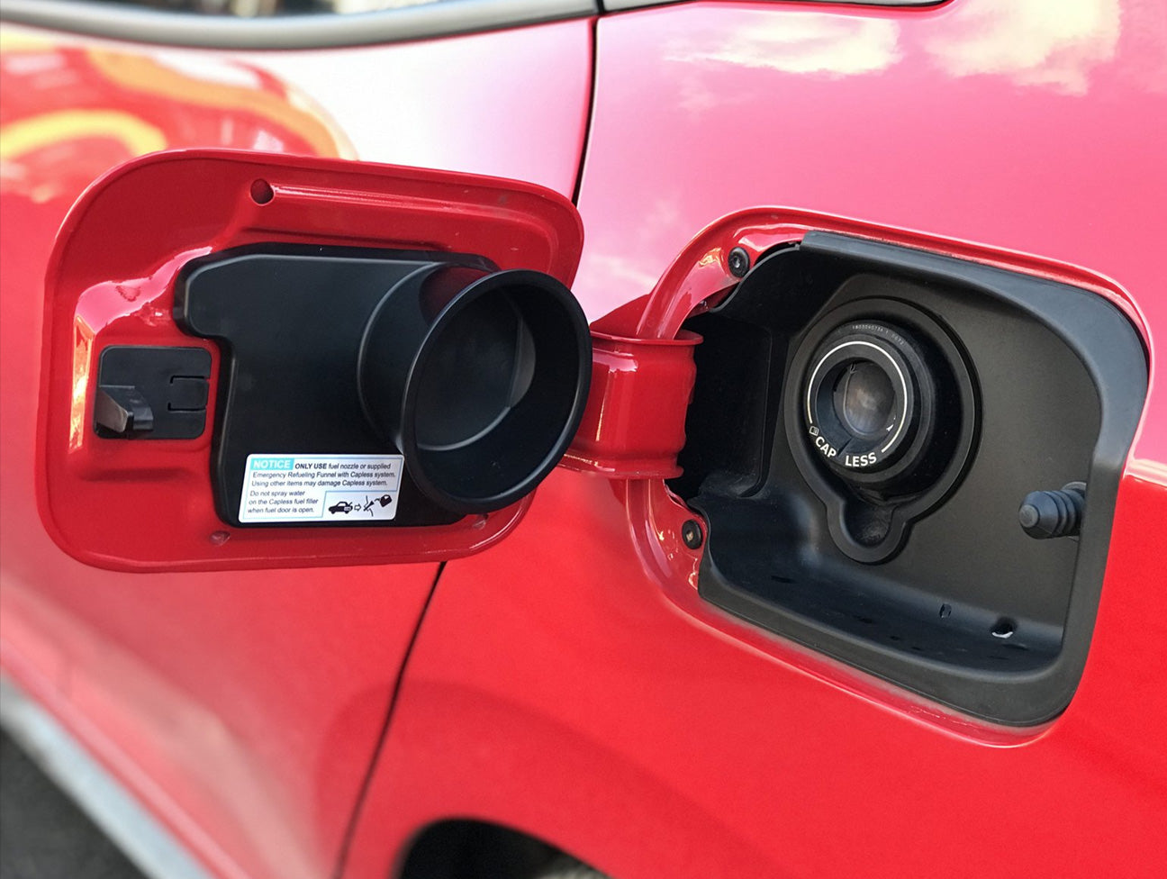 Honda Capless Fuel Cover - 2016-2021 Civic