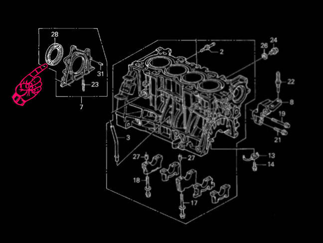 Honda Main Oil Seal - B-series