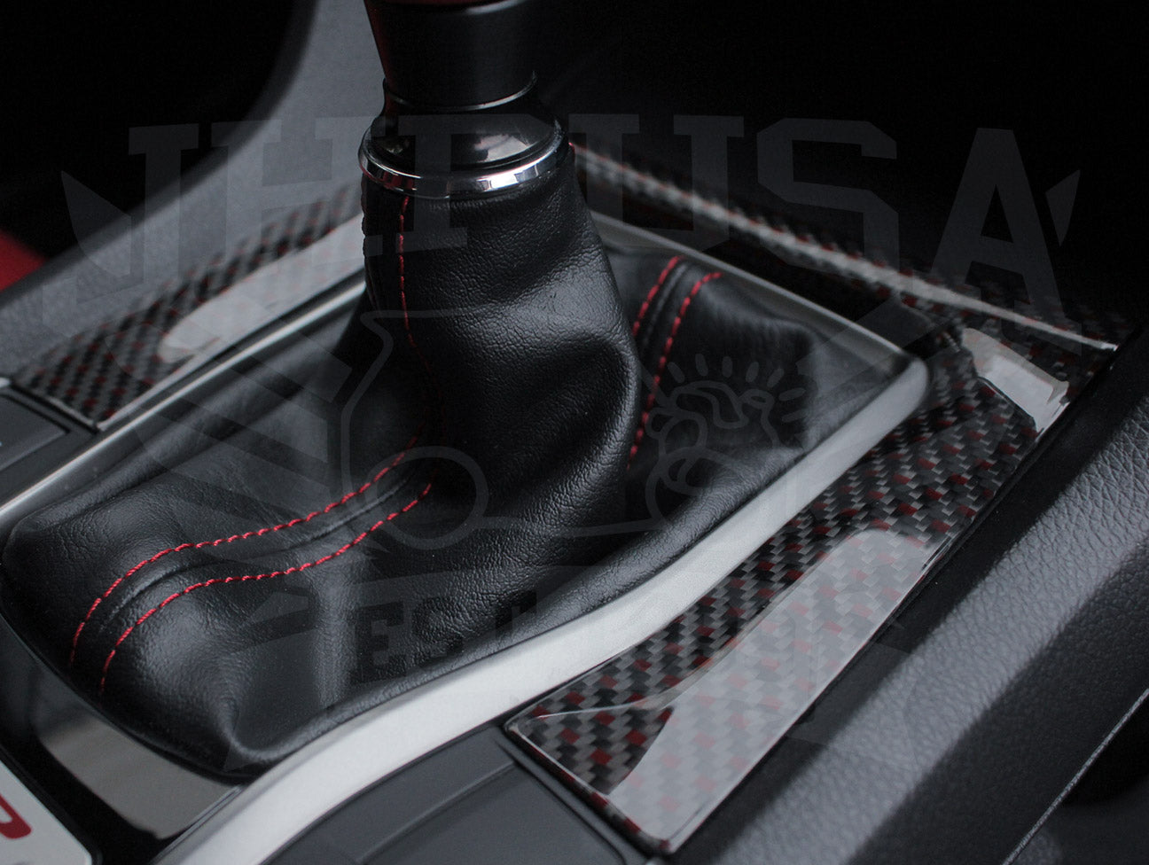 Honda Carbon Center Console Panel - 2017+ Civic Type-R (FK8)