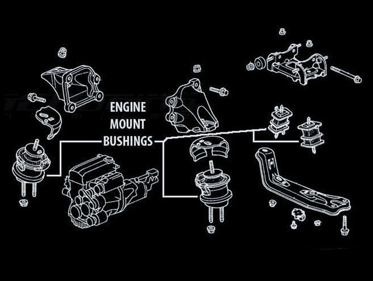 Hardrace Engine & Trans Mount Kit - 00-09 S2000