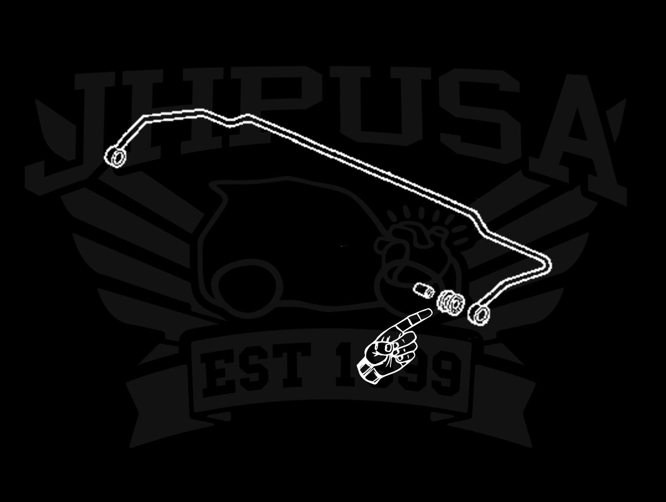 Hardrace Rear Sway Bar Stabilizer Bushings - 97-01 Integra Type-R