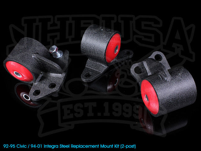 Innovative Steel Replacement Engine Mount Kit - 92-95 Civic / 94-01 Integra