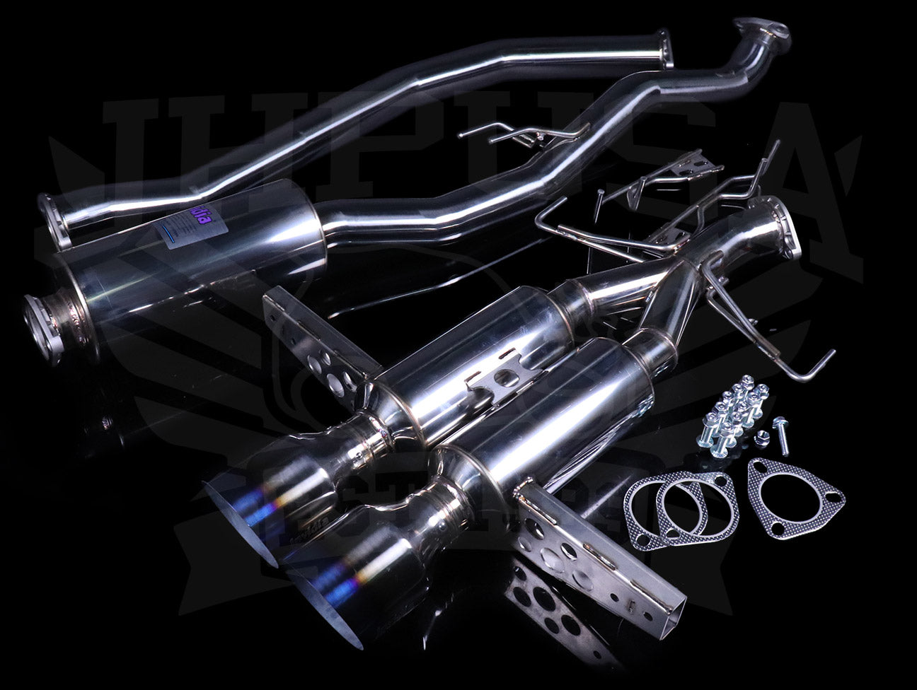 Invidia Gemini Cat-Back Exhaust w/Ti Burnt Tips  - 2017+ Civic Sport Hatchback 1.5T