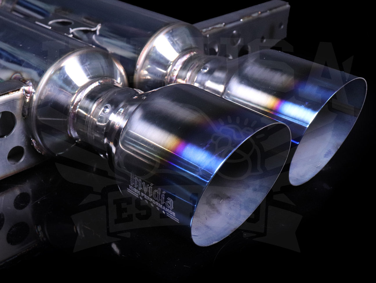 Invidia Gemini Cat-Back Exhaust w/Ti Burnt Tips  - 2017+ Civic Sport Hatchback 1.5T