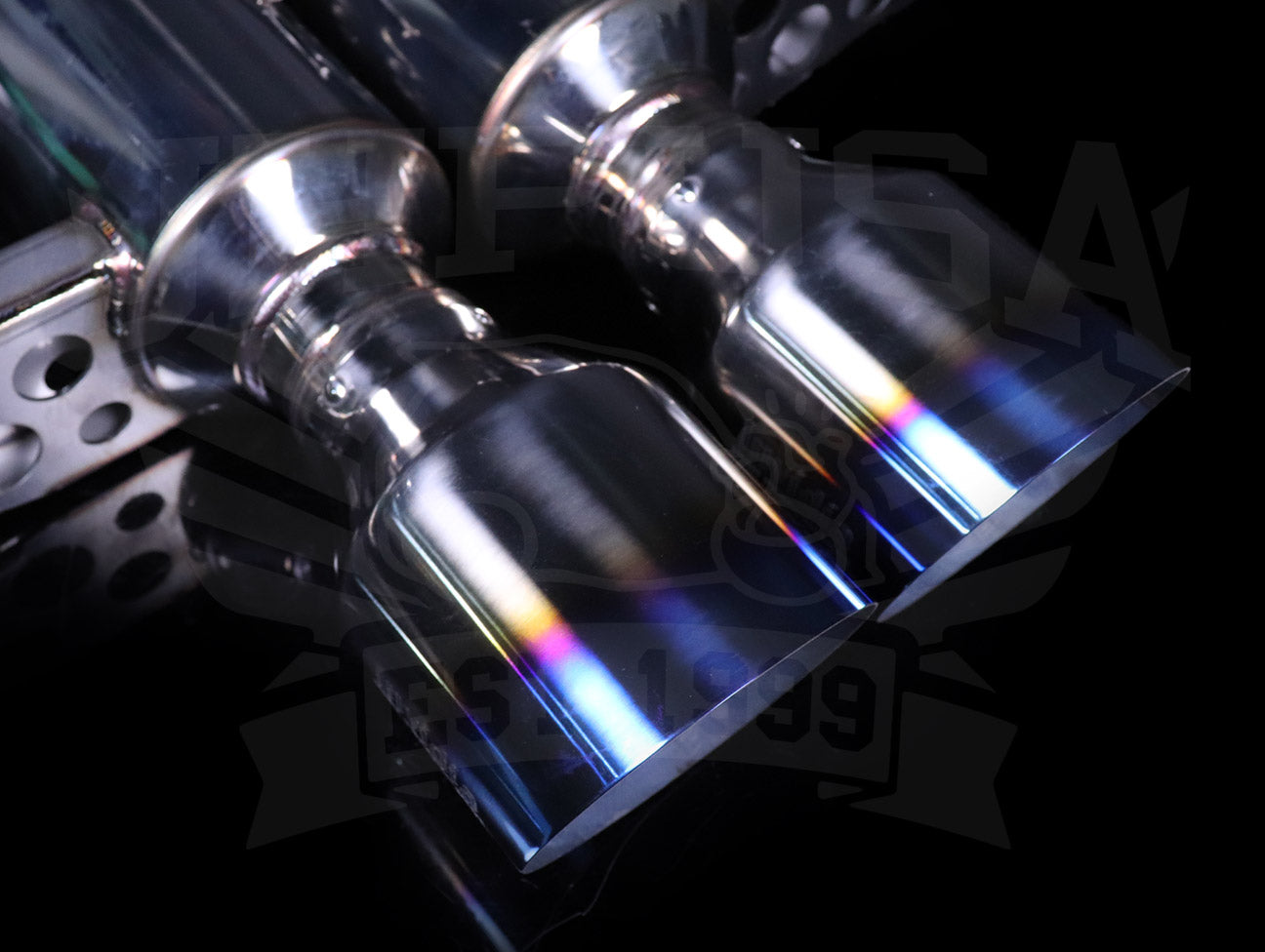 Invidia Gemini Cat-Back Exhaust w/Ti Burnt Tips - 2017-2021 Civic Sport Hatchback 1.5T