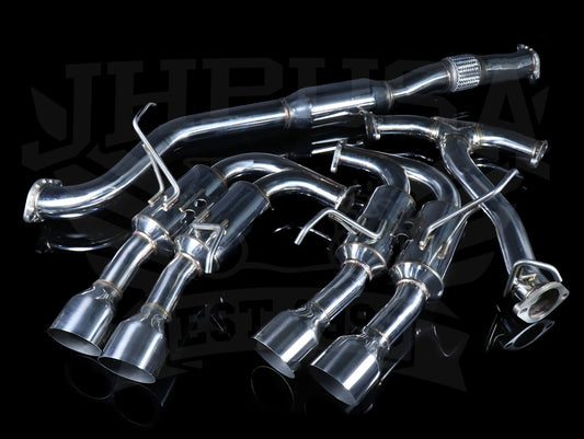 Invidia Gemini R400 Single Layer Quad Cat-Back Exhaust - 15+ Subaru WRX/STi