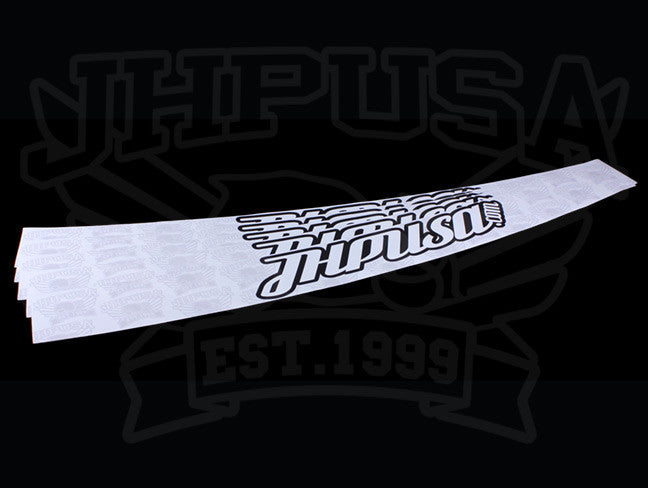 JHPUSA White Universal One Piece Windshield Banner