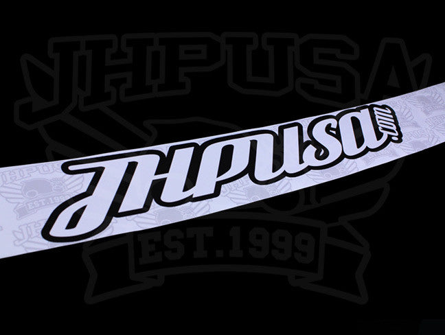 JHPUSA White Universal One Piece Windshield Banner