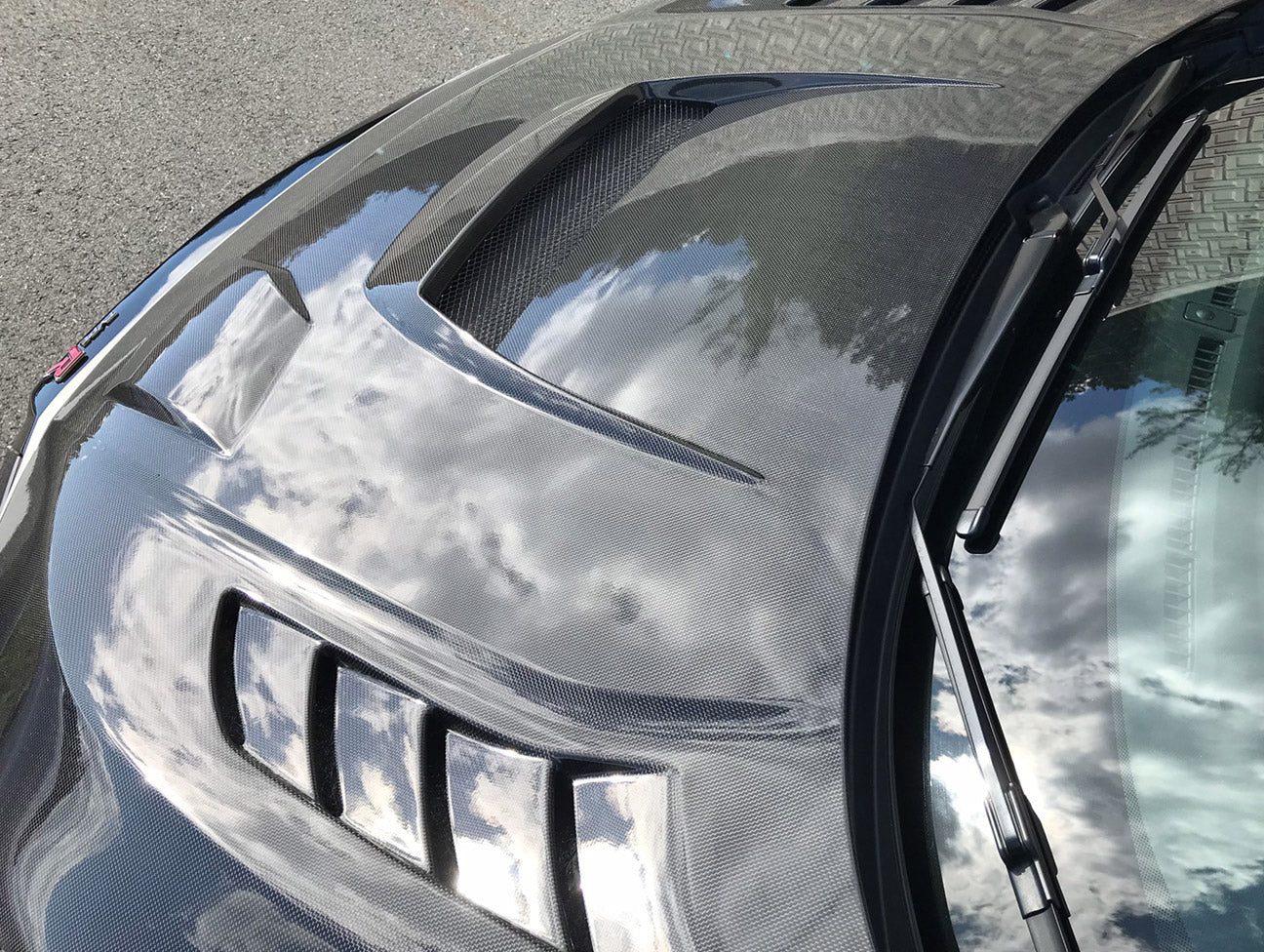 J's Racing Type-V Vented Hood - 17-21 Civic Type-R (FK8)