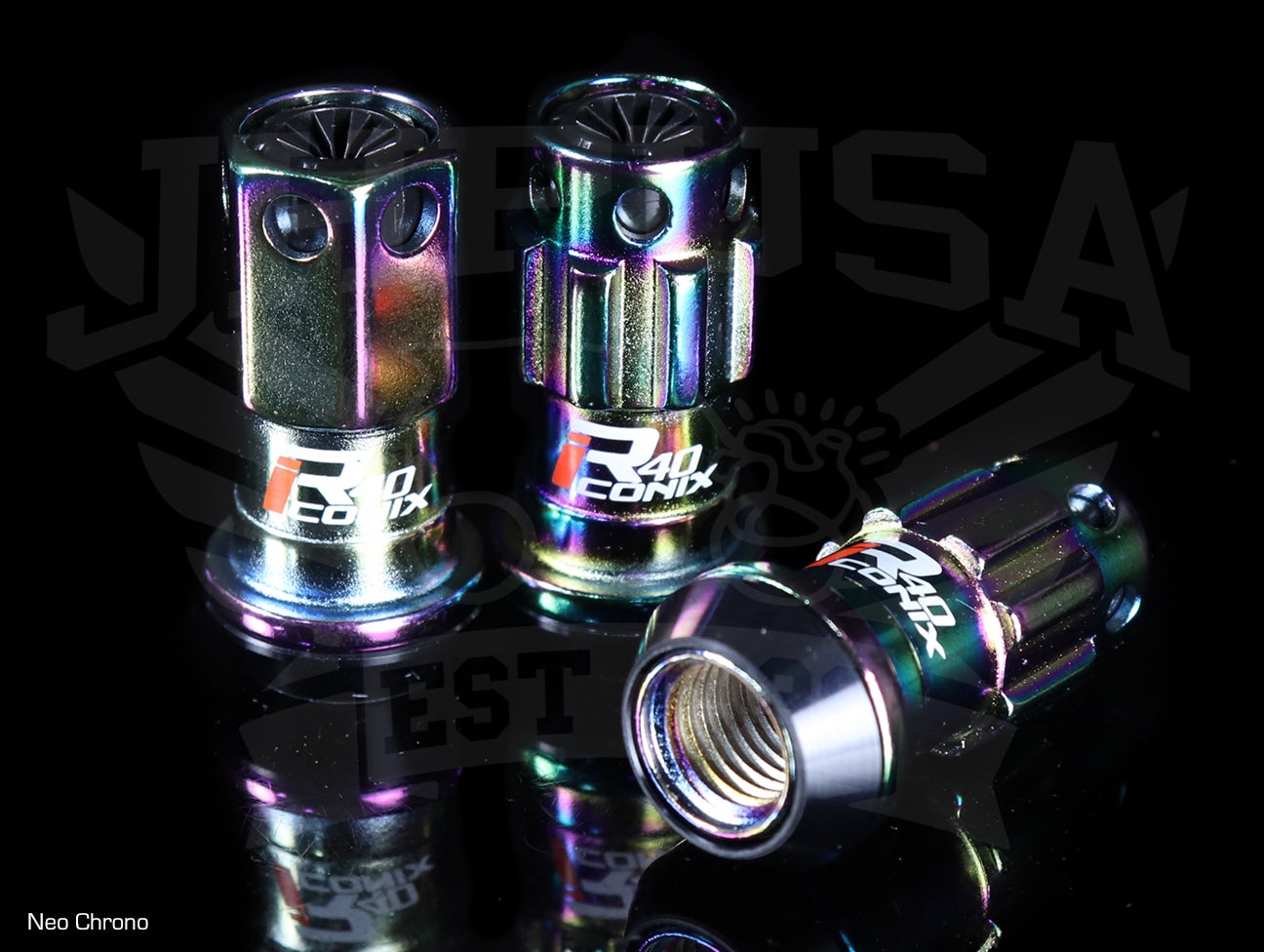 Project Kics R40 Iconix Extended Lug Nuts With Locks - Neo Chrono M12x1.50