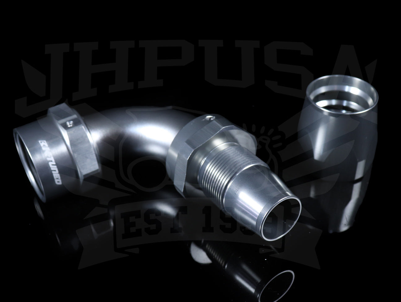 K-Tuned Standard Hose Ends - Titanium Finish