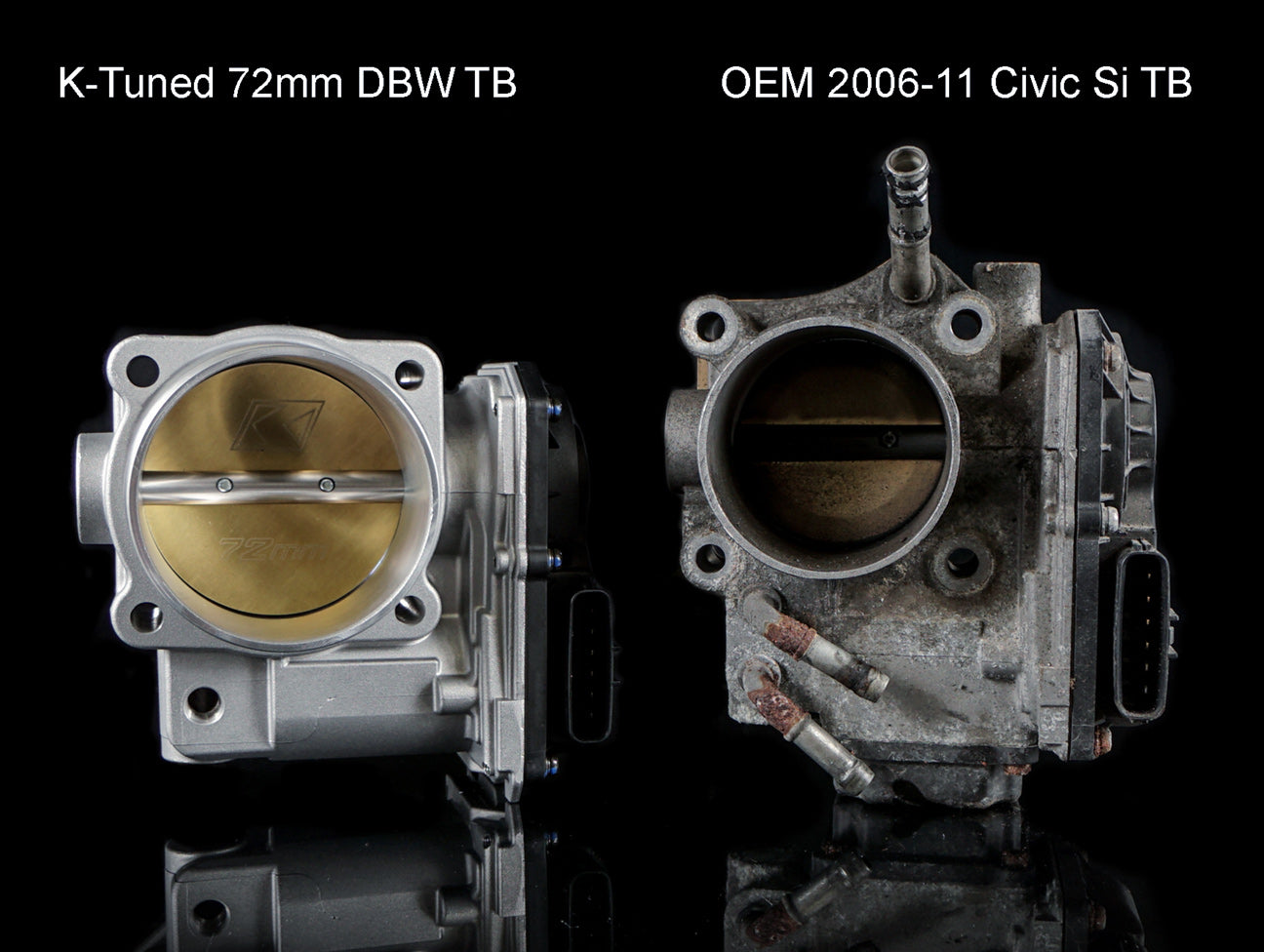 K-Tuned 72mm Drive By Wire Throttle Body - 06-15 Civic Si / S2000 / ILX / TSX