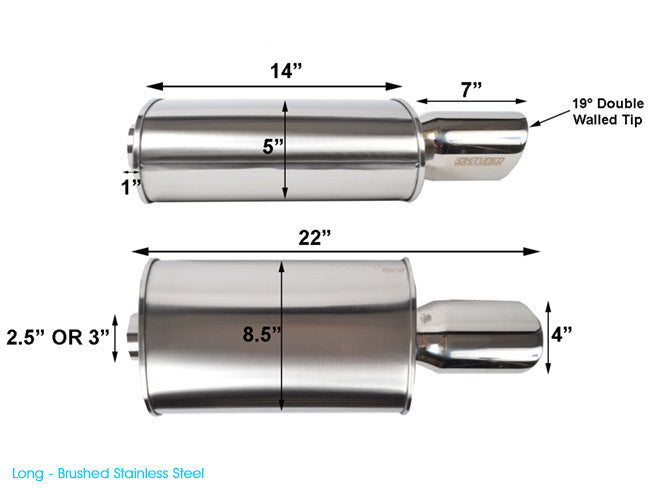 K-Tuned Universal Oval Muffler