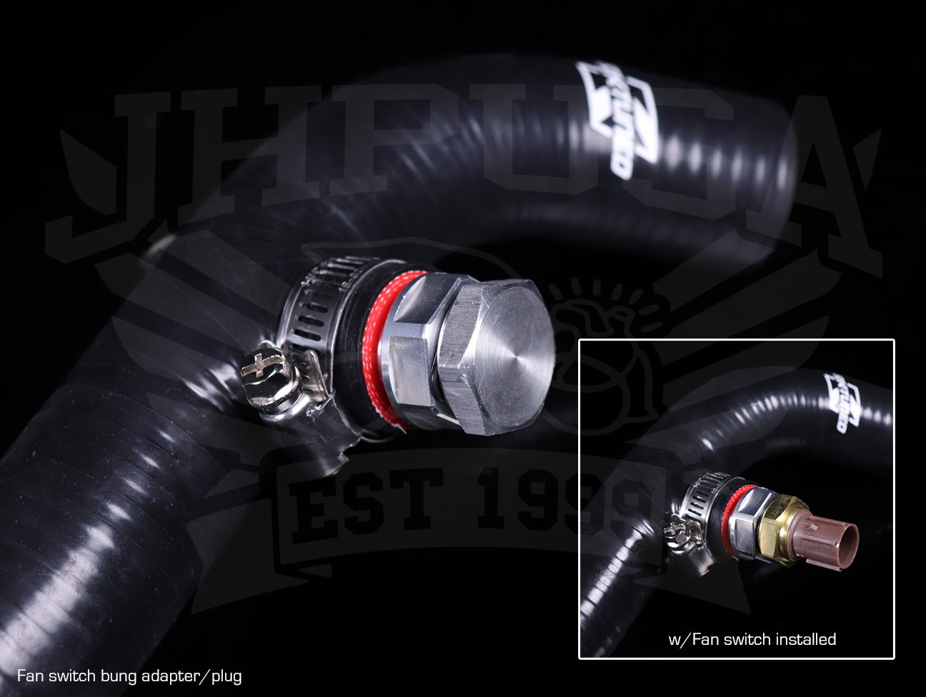 K-Tuned Rad Hose Kit - Driver Side w/Fan Bung & Rad Brackets - K-swap EG/EK/DC2