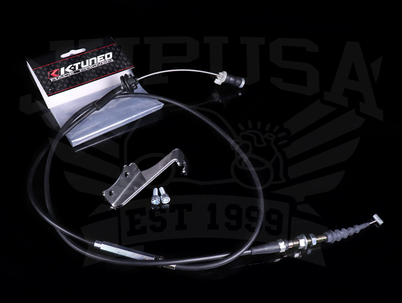 K-Tuned K-series Throttle Cable w/Steel Bracket - Center Feed / ITB - Civic  / Integra / RSX - JHPUSA