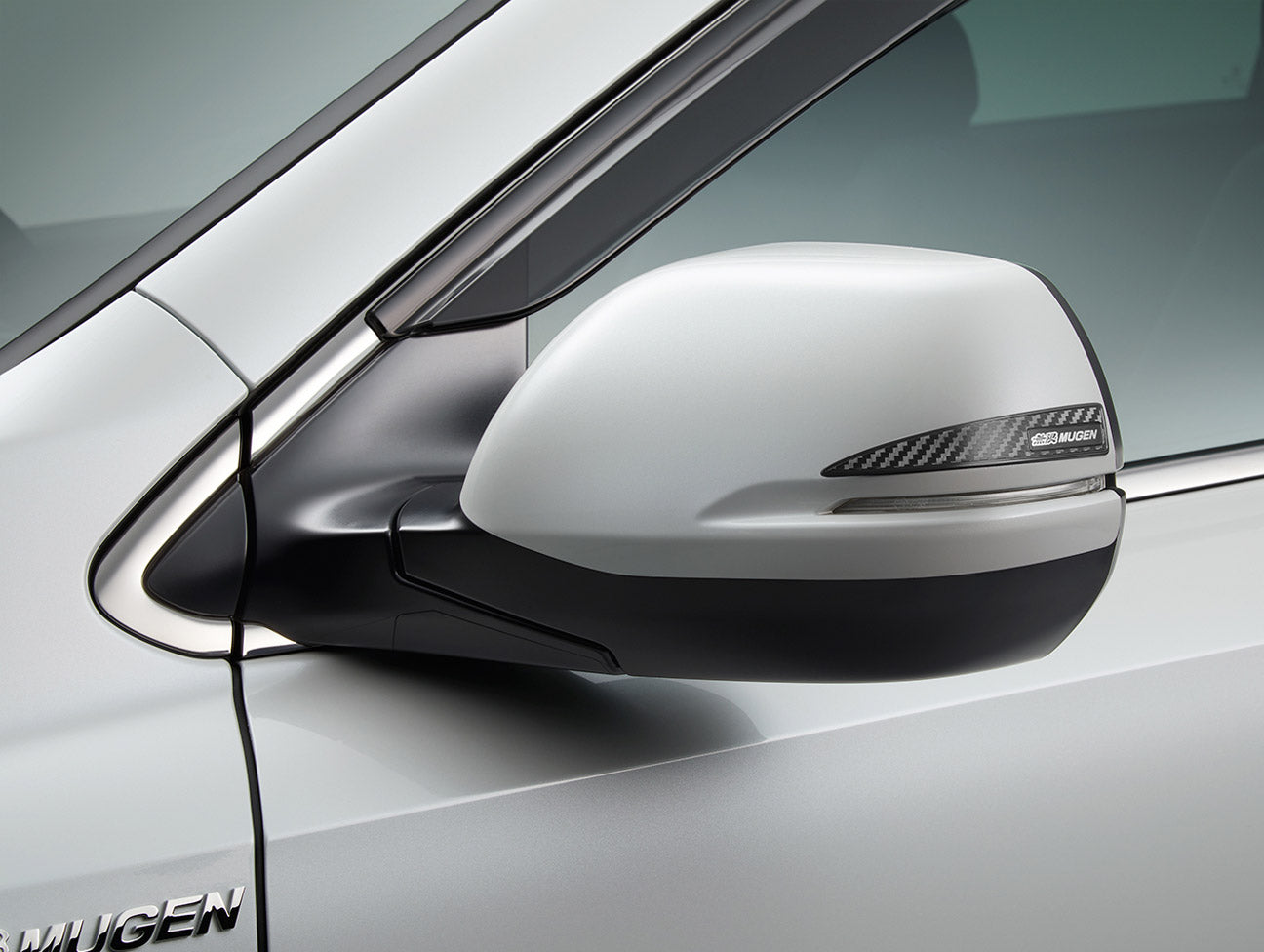 Mugen Carbon Style Door Mirror Sticker