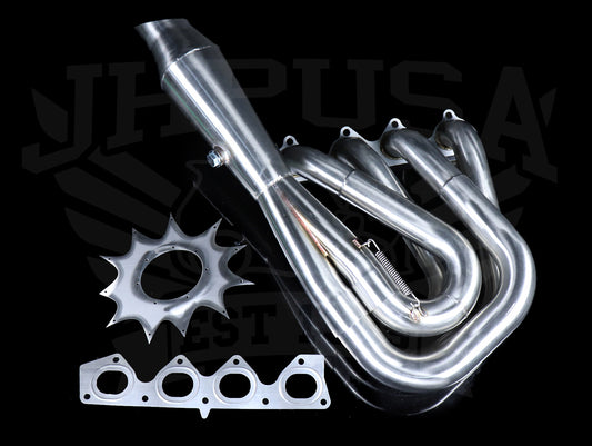 PLM Power Driven Hood Exit Race Header (4-1 Megaphone) - H-series / H2B