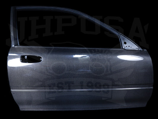 Seibon OEM Style Carbon Fiber Doors - 92-95 Civic Hatchback / Coupe