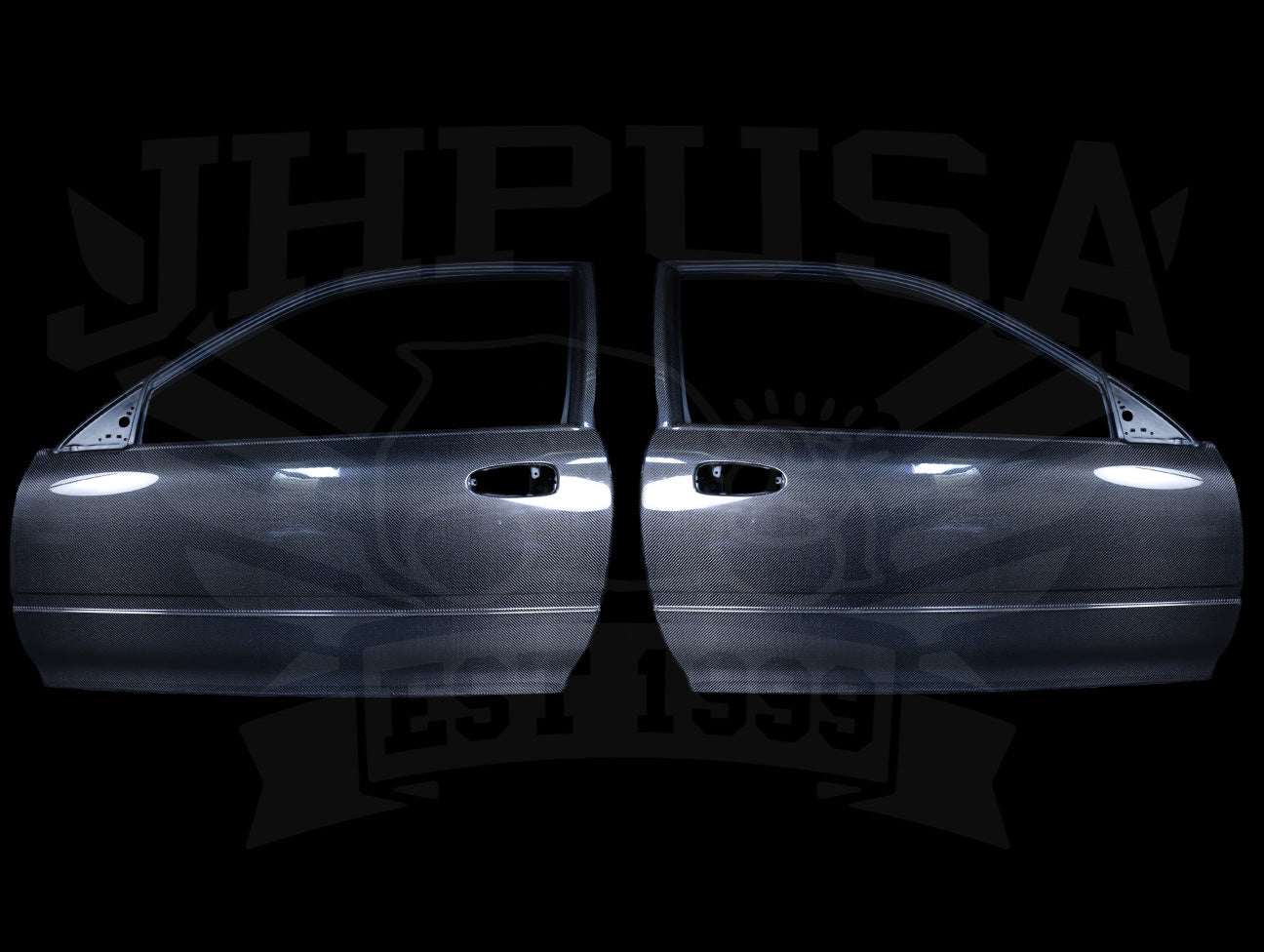 Seibon OEM Style Carbon Fiber Doors - 92-95 Civic Hatchback / Coupe