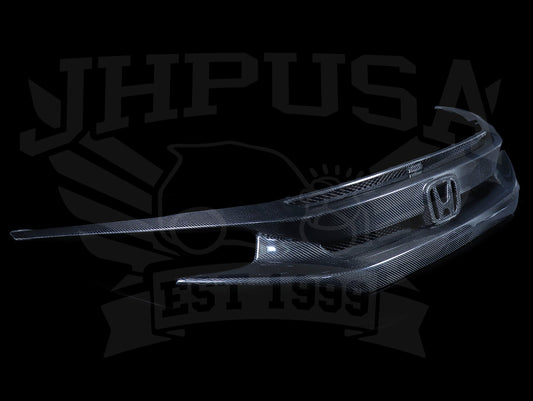 Seibon Carbon Fiber OEM Style Front Grill - 16-21 Civic / 17-21 Civic Type-R (FK8)