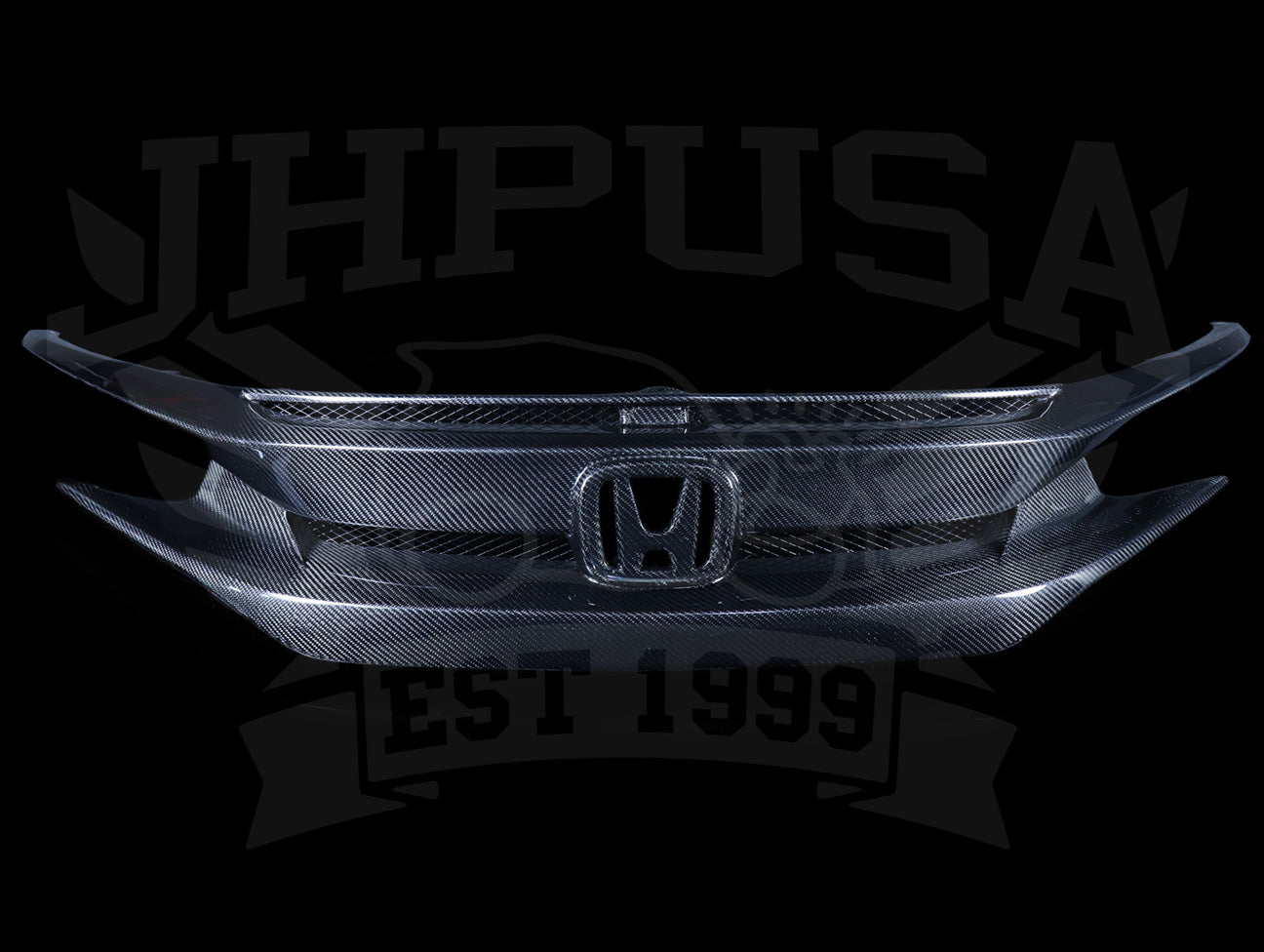 Seibon Carbon Fiber OEM Style Front Grill - 16-21 Civic / 17-21 Civic Type-R (FK8)