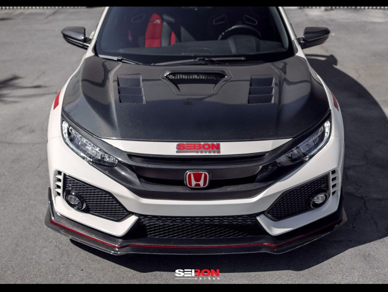 Seibon TS Style Carbon Fiber Hood - 2017+ Civic Type-R (FK8)