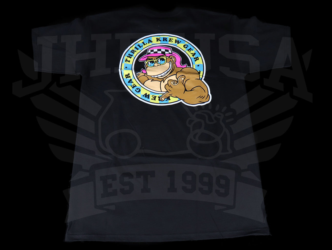 Thrilla Krew Checker Shaka Tee - Black
