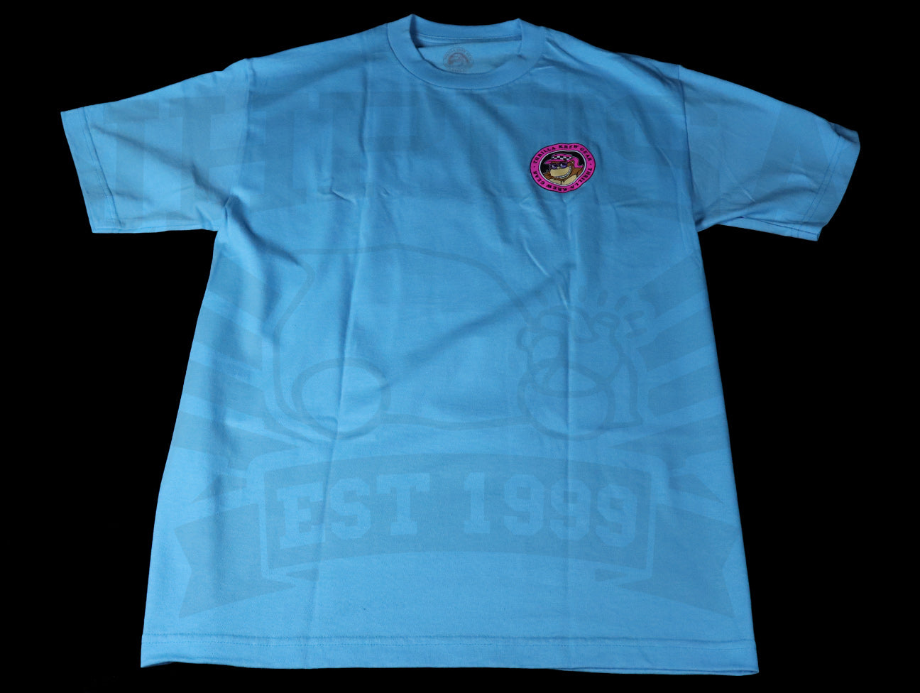 Thrilla Krew Classic Standing Thrilla Gorilla Tee - Pacific Blue