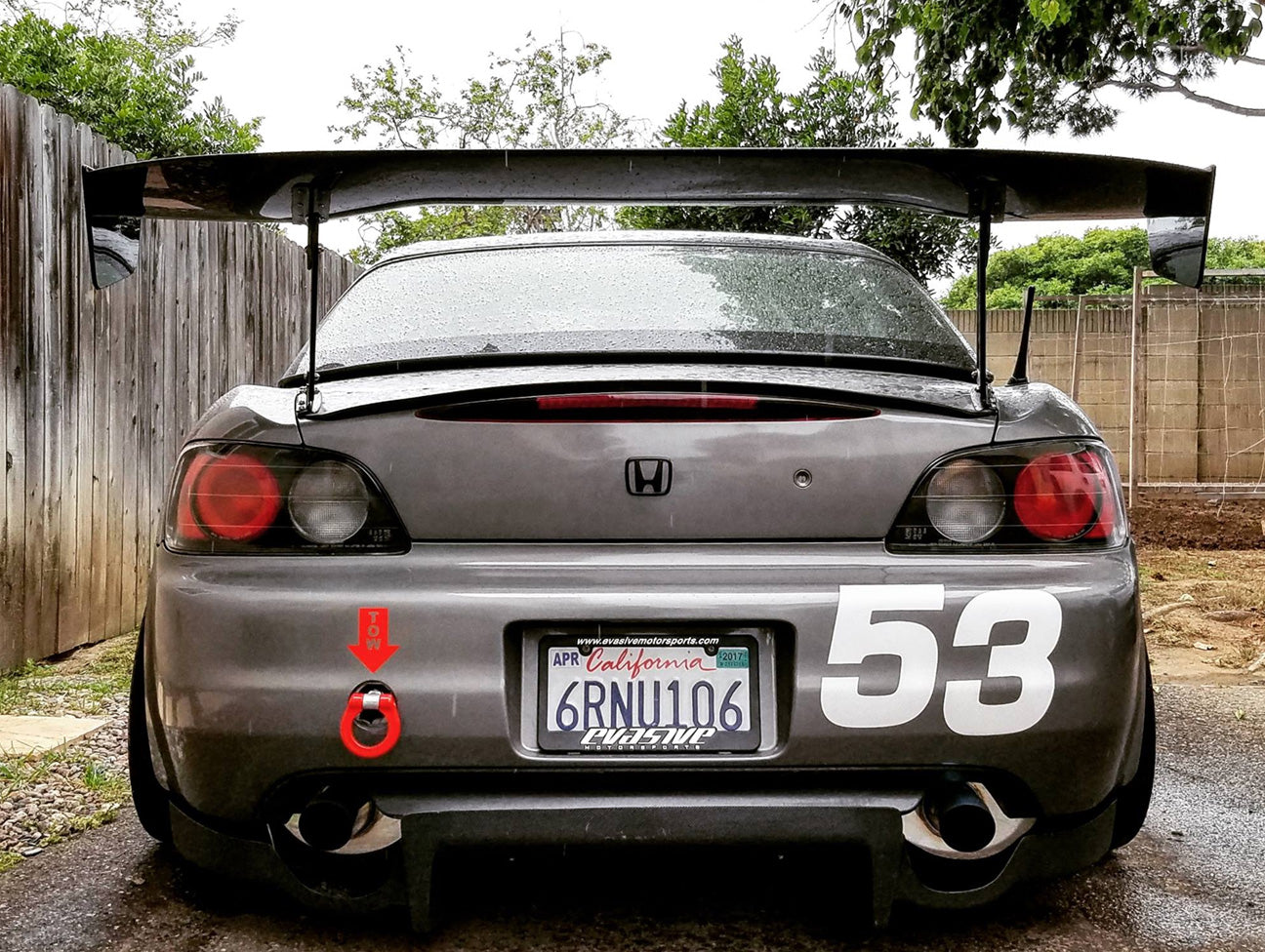 Voltex 1700mm GT Wing Type-2 1700mm - 00-09 S2000
