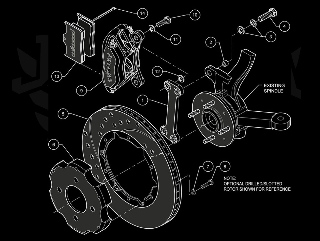 Wilwood Dynalite 11" Front Big Brake Kit  - 88-00 Civic/CRX