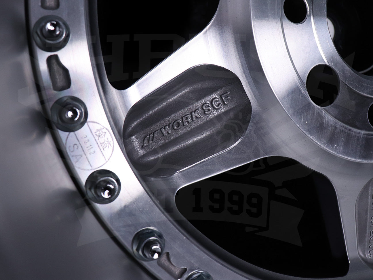 Work Meister CR 01 3-Piece Wheels - Gunmetal w/Polish Lip 15x8 / 4x100