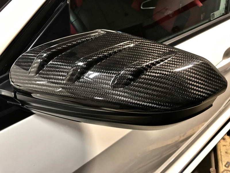 Mugen Carbon Fiber Door Mirror Cover Set - FK7/FK8