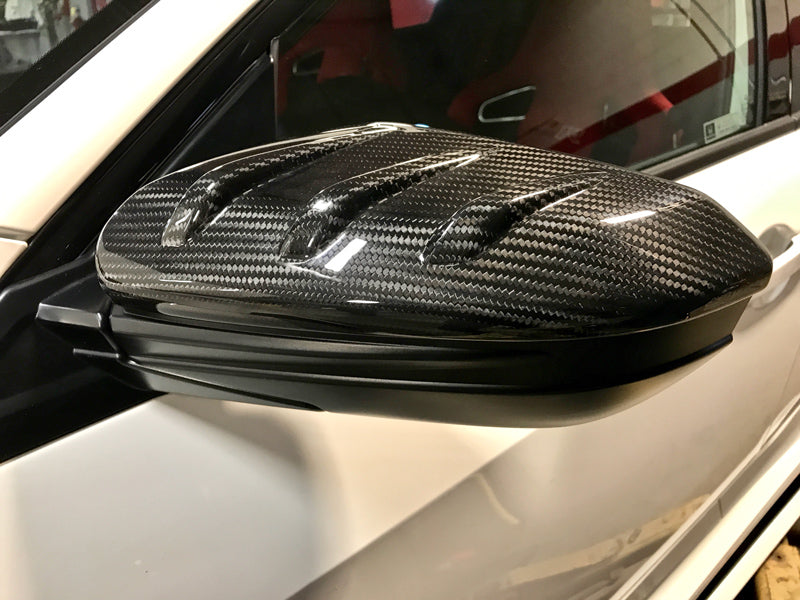 Mugen Carbon Fiber Door Mirror Cover Set - FK7/FK8