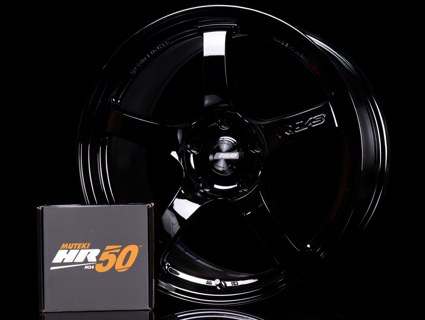 Rays Gram Lights 57CR Gloss Black Wheel Combo - 18x9.5 / 5x120 / +38