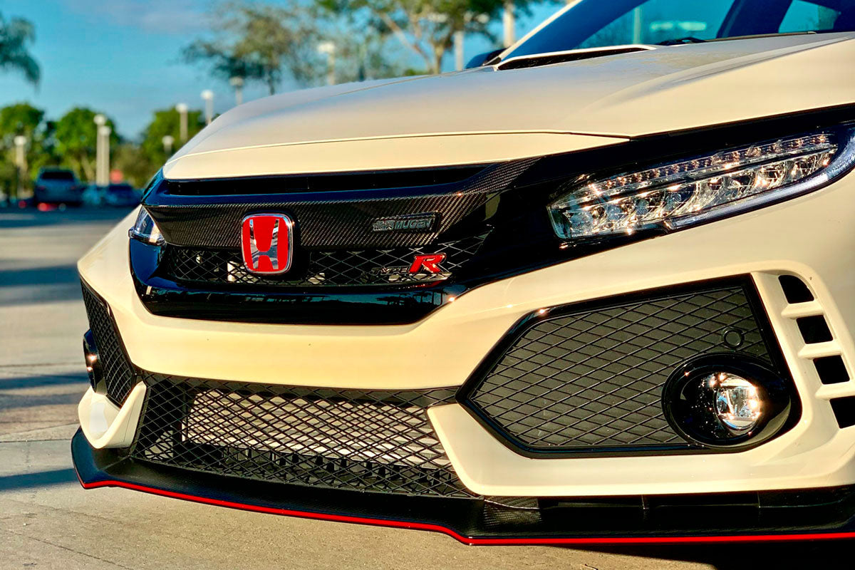 Mugen Carbon Fiber Front Grill Garnish - 16-20 Civic / Type-R