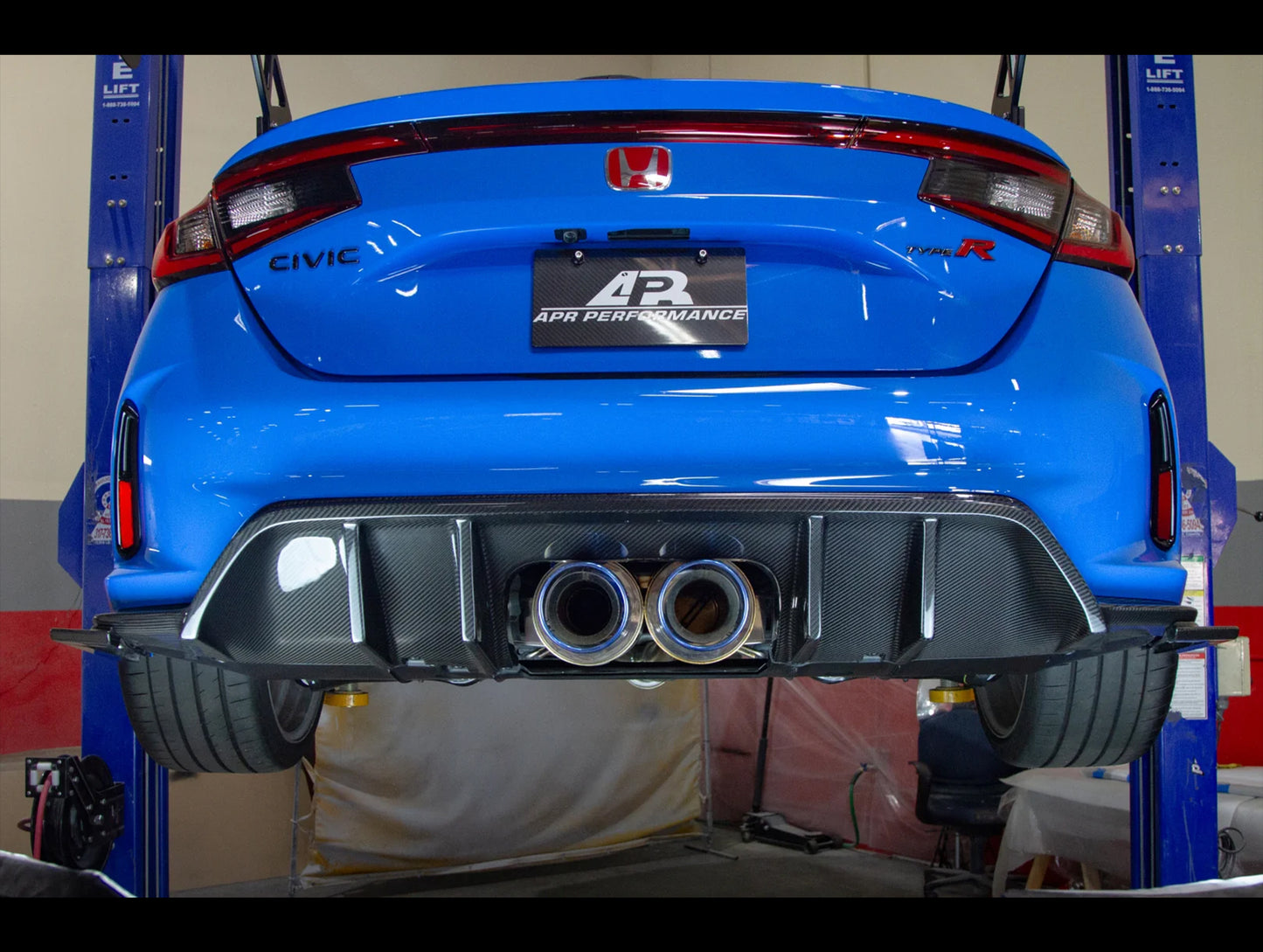 APR Performance Carbon Fiber Rear Diffuser - 23+ Civic Type-R (FL5)