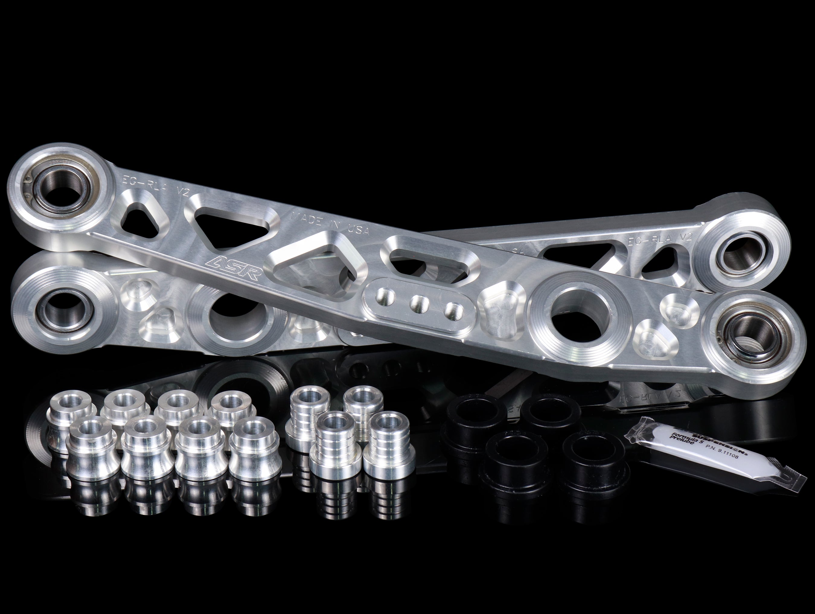Integer Rear Control Arms ASR V2 Billet Spherical Rear Lower Control Arms - 88-95 Civic / 90-01 ...
